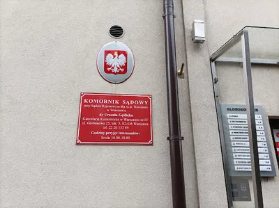 Komornik Sądowy przy Sądzie Rejonowym dla m.st. Warszawy w Warszawie Urszula Gęślicka